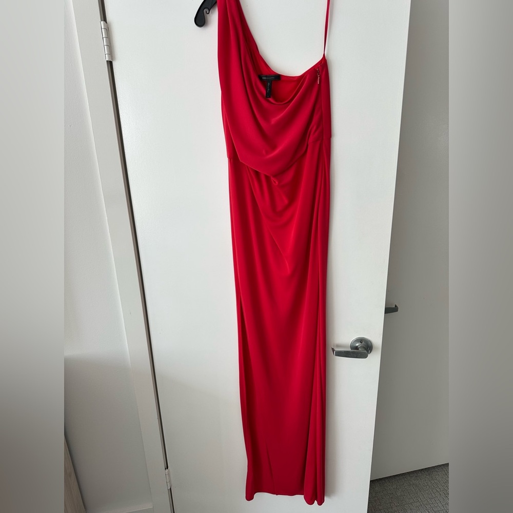 BCBGMaxAzria Red Cowl Neck Dress